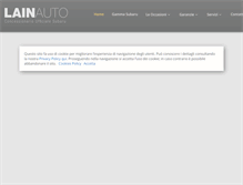 Tablet Screenshot of lainauto.com